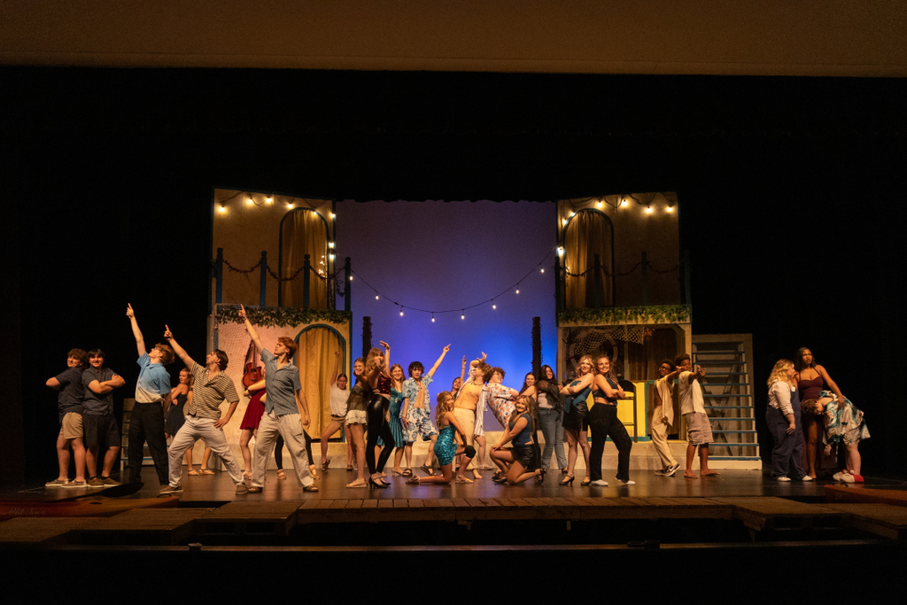 students in mamma mia play