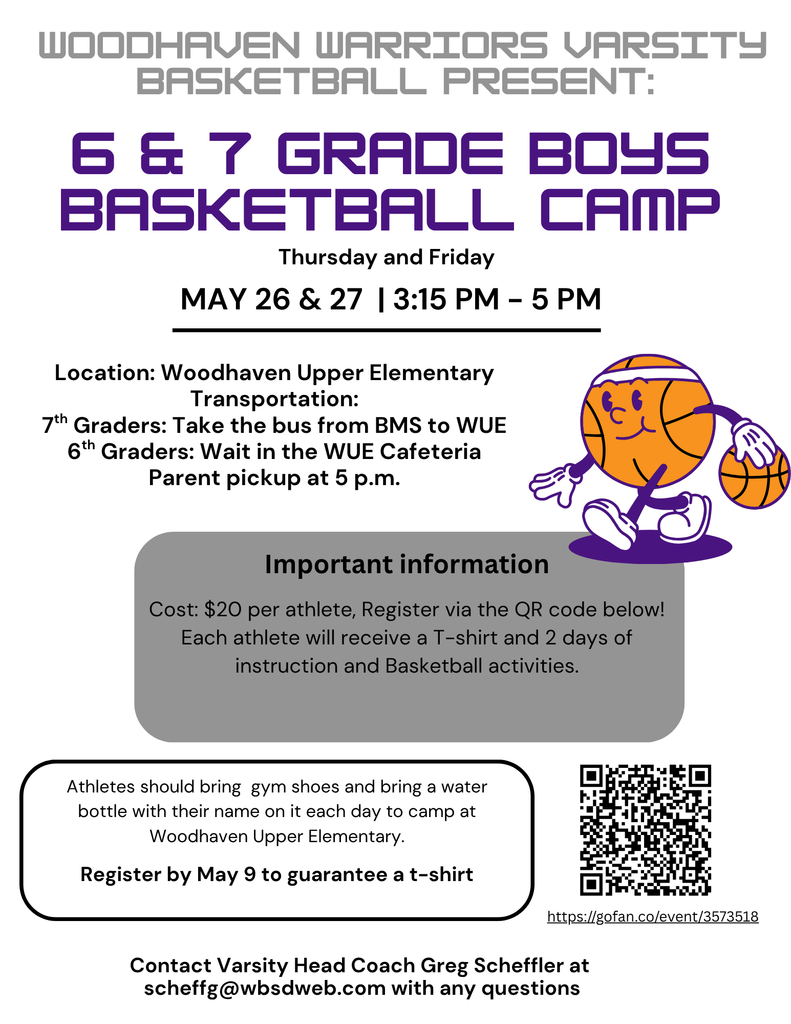 6&7 grades athletic camps