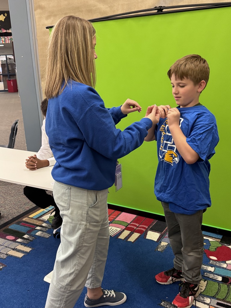 students get ready to record their travel show