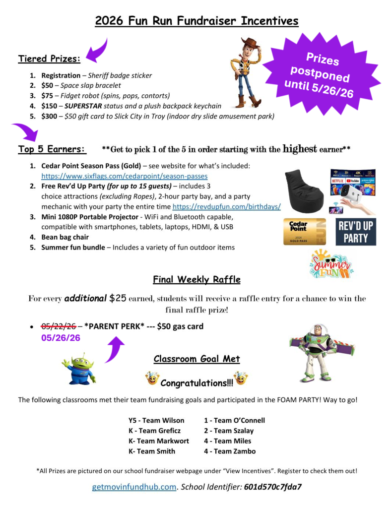Prizes postponed