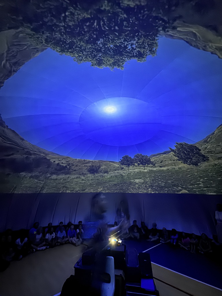 students experience the skydome planetarium