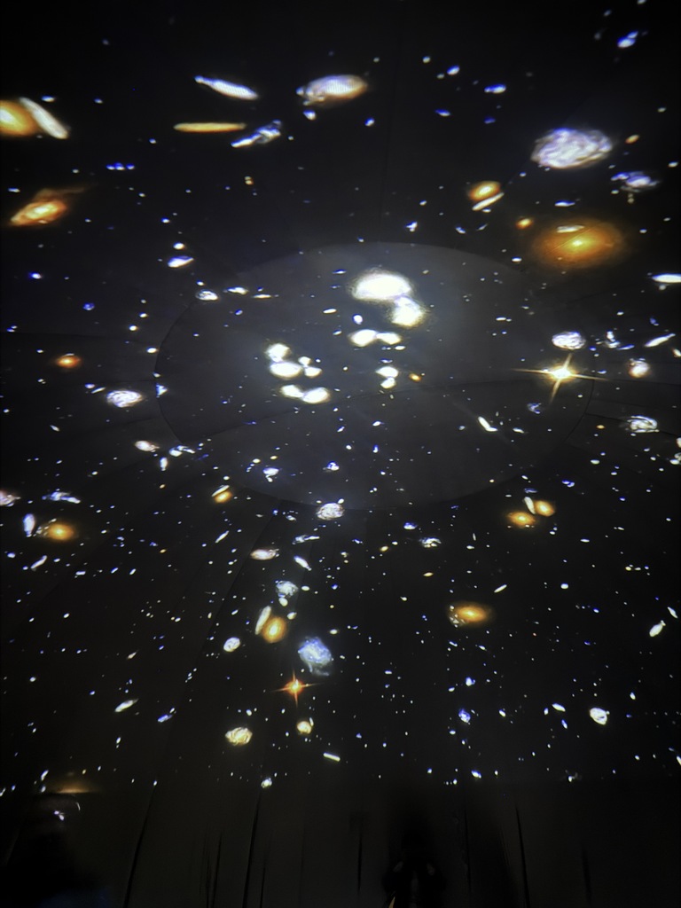 students experience the skydome planetarium