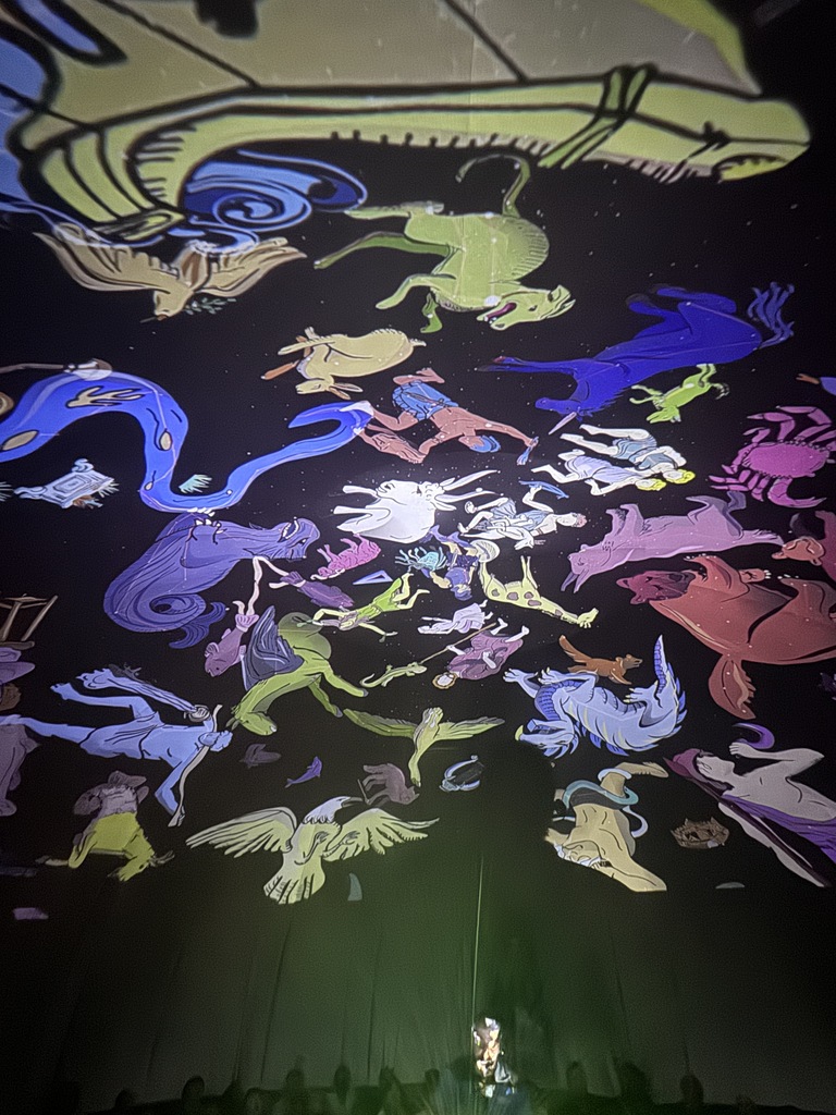 students experience the skydome planetarium