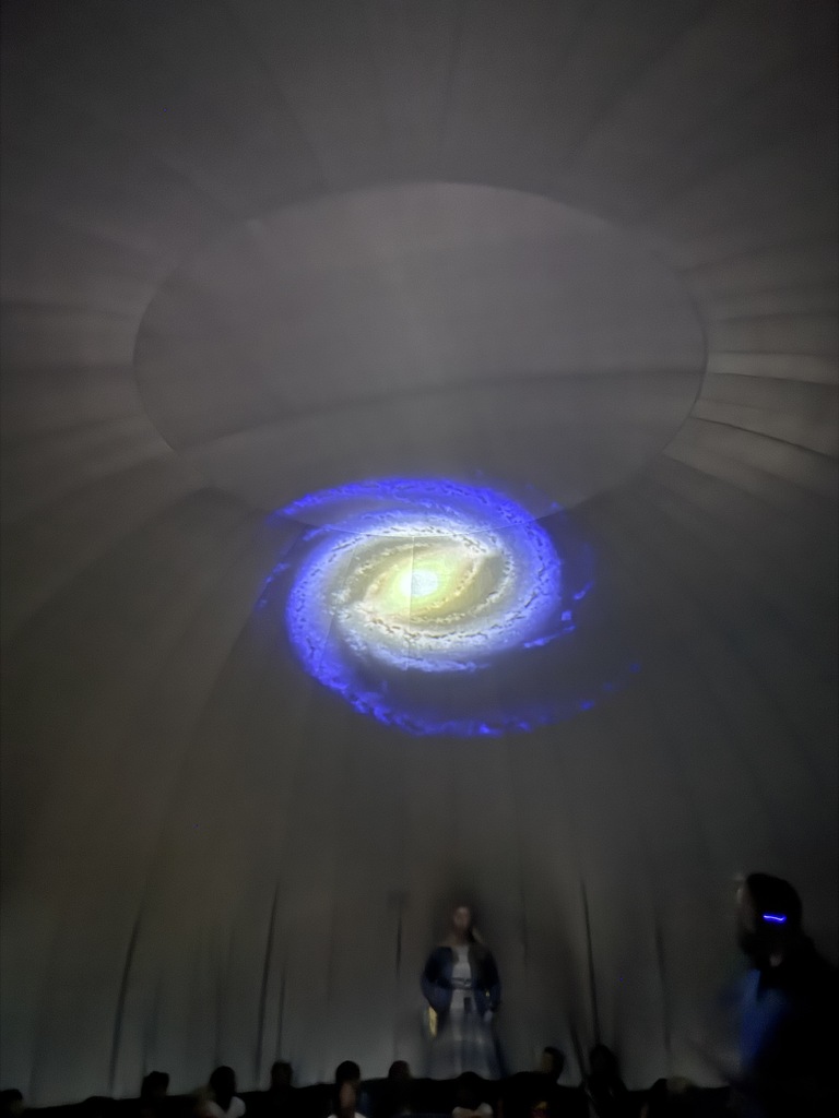 students experience the skydome planetarium
