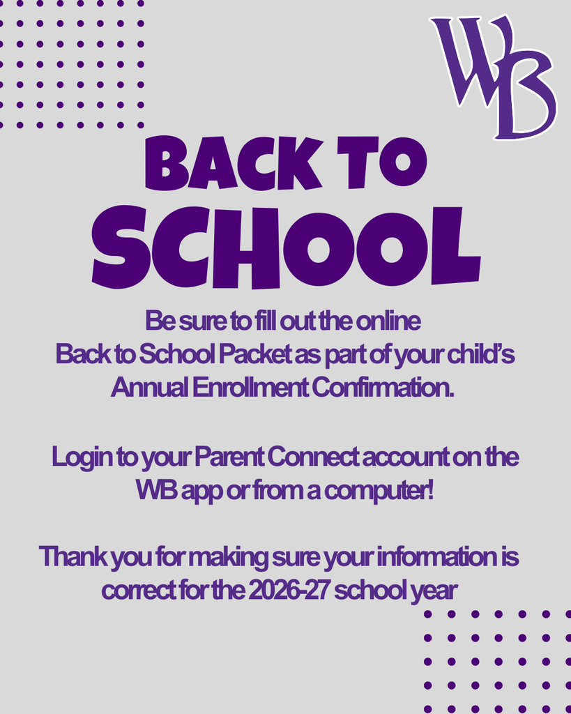 back to school packet