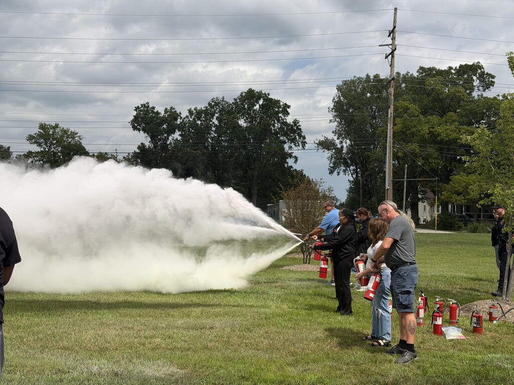 bus training with fire