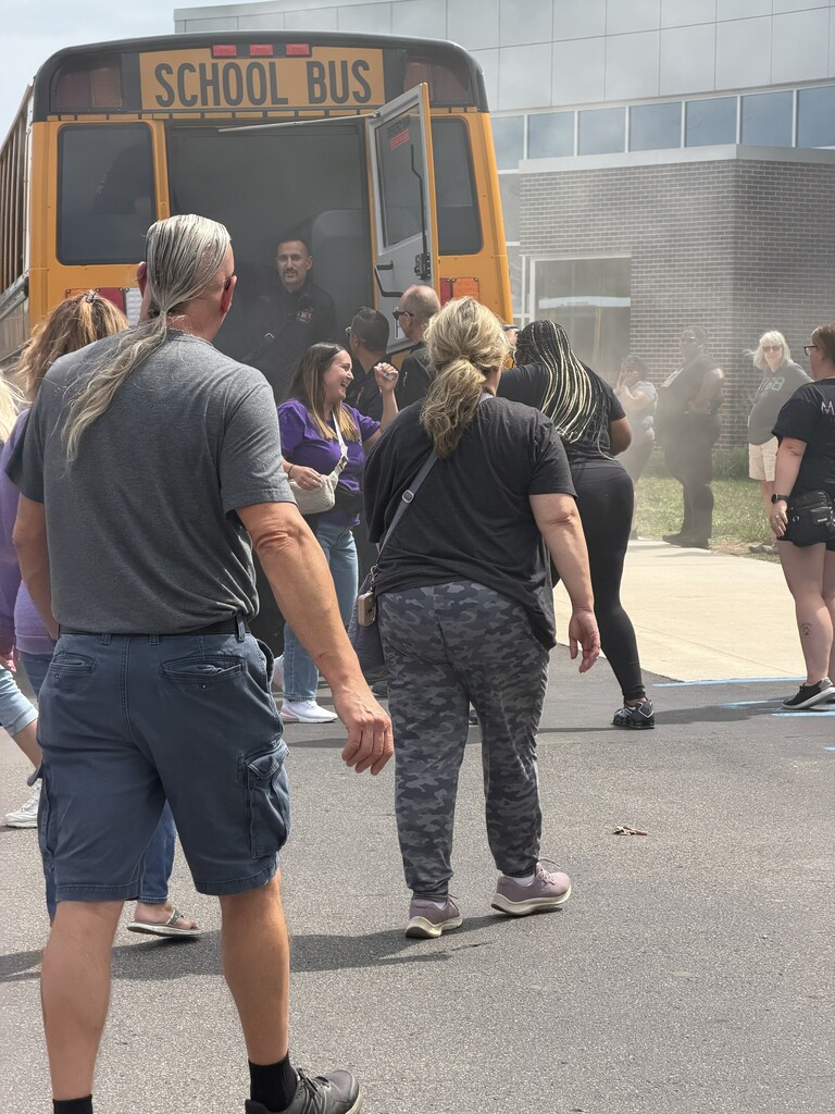 bus training with fire