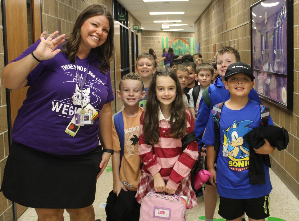 teacher and students