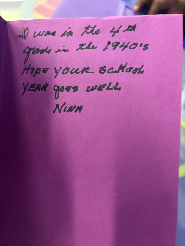 handwritten note