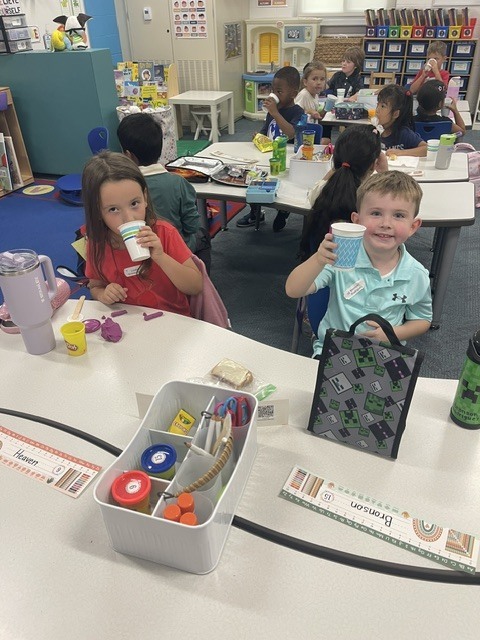 students with jitter juice