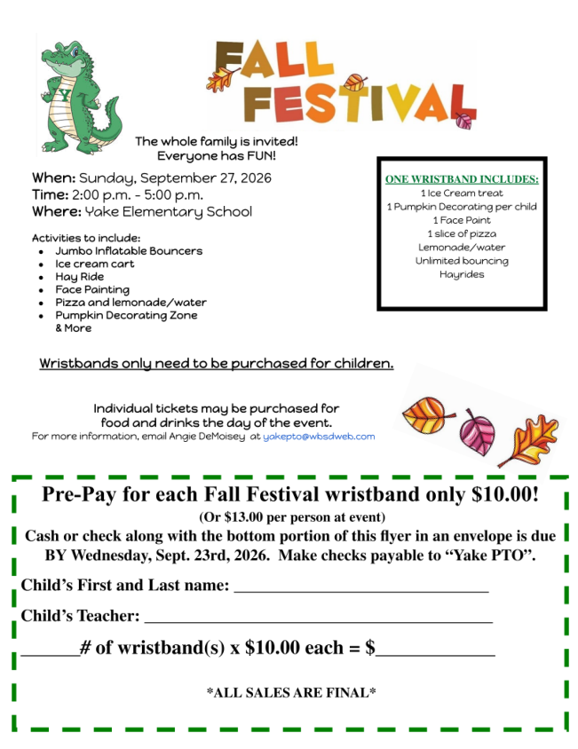 Fall Festival Flyer