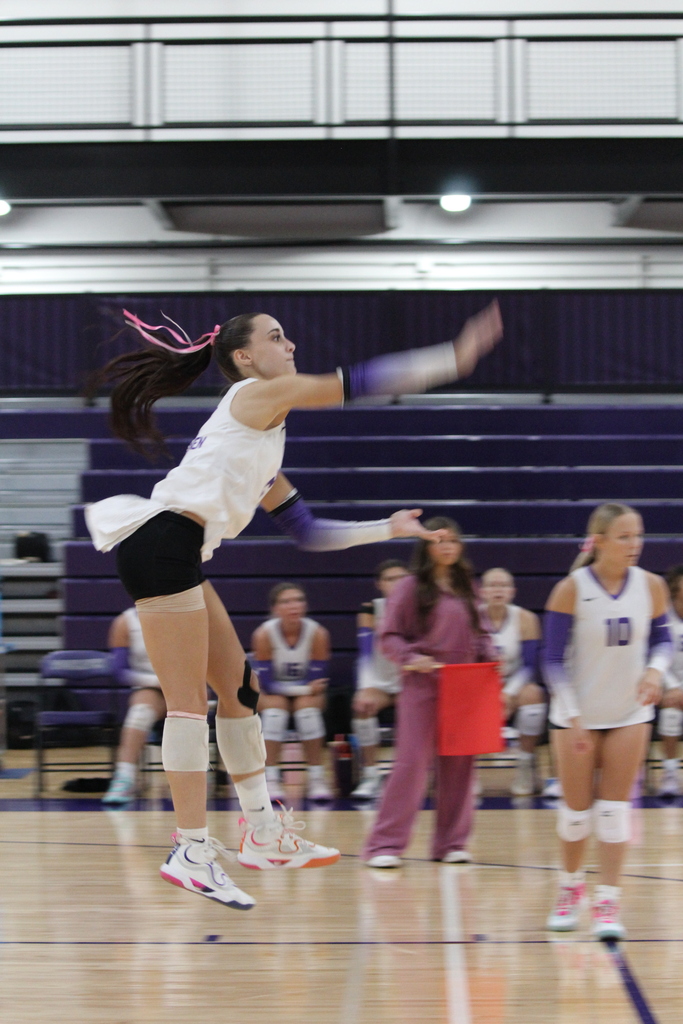 volleyball athlete playing in game