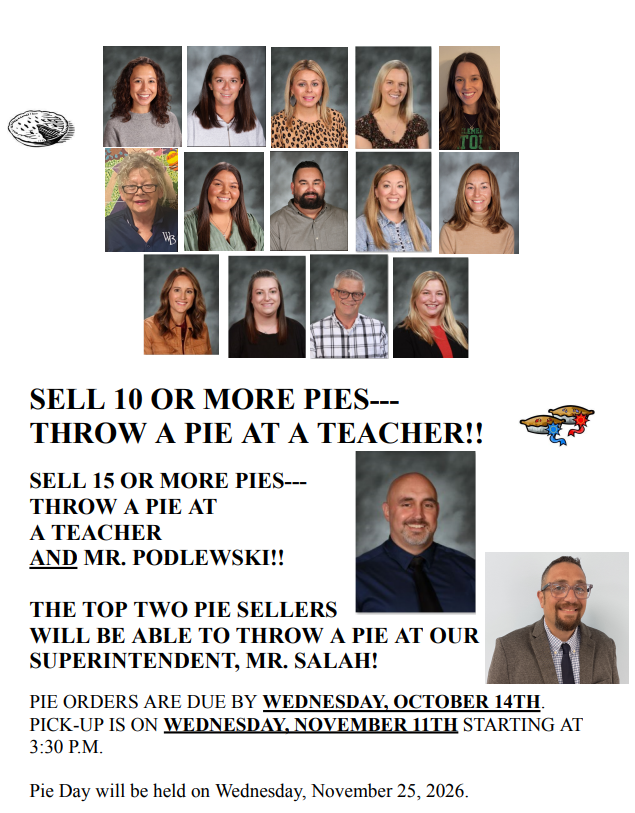 Pie Day Staff Selection