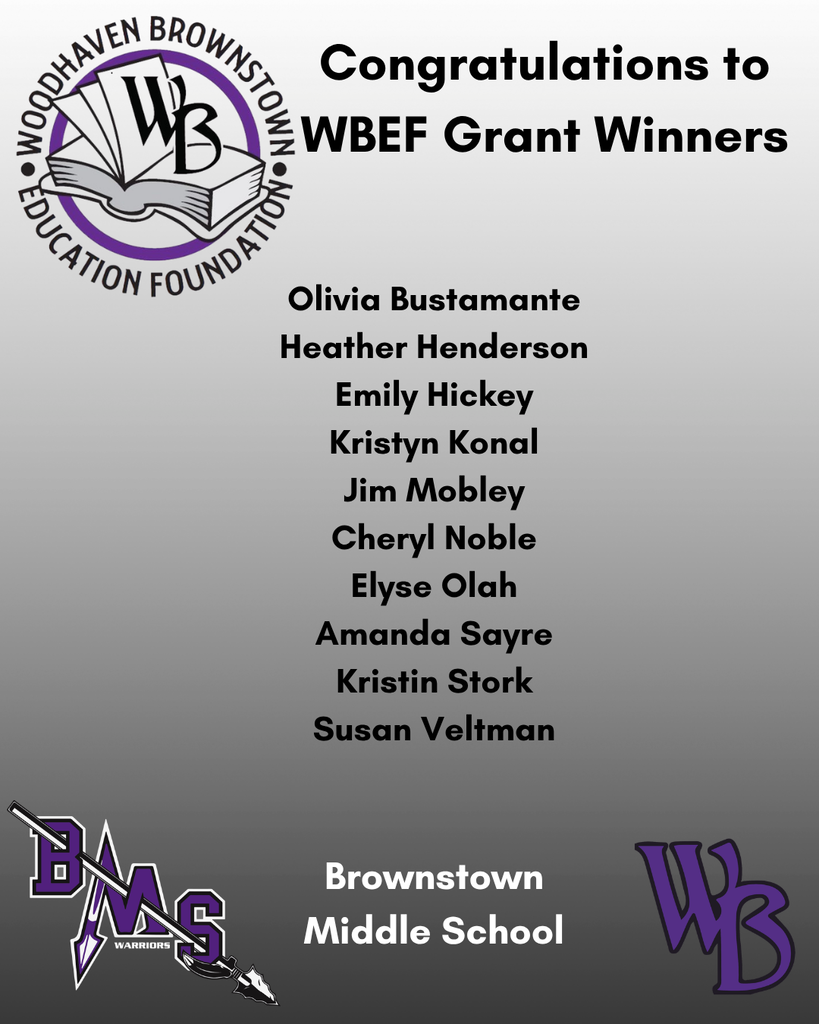 wbef grant winners