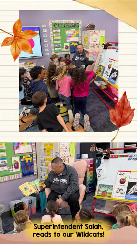 Superintendent reads to the Kids!