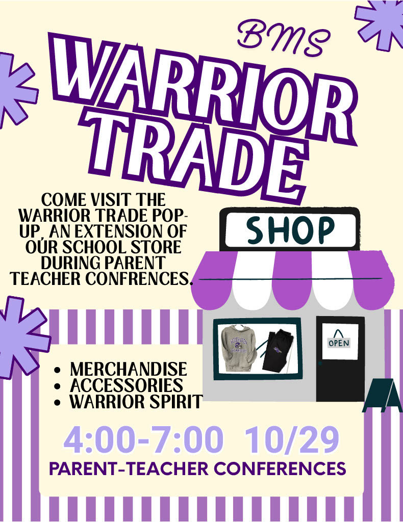 BMS Warrior Trade Pop up