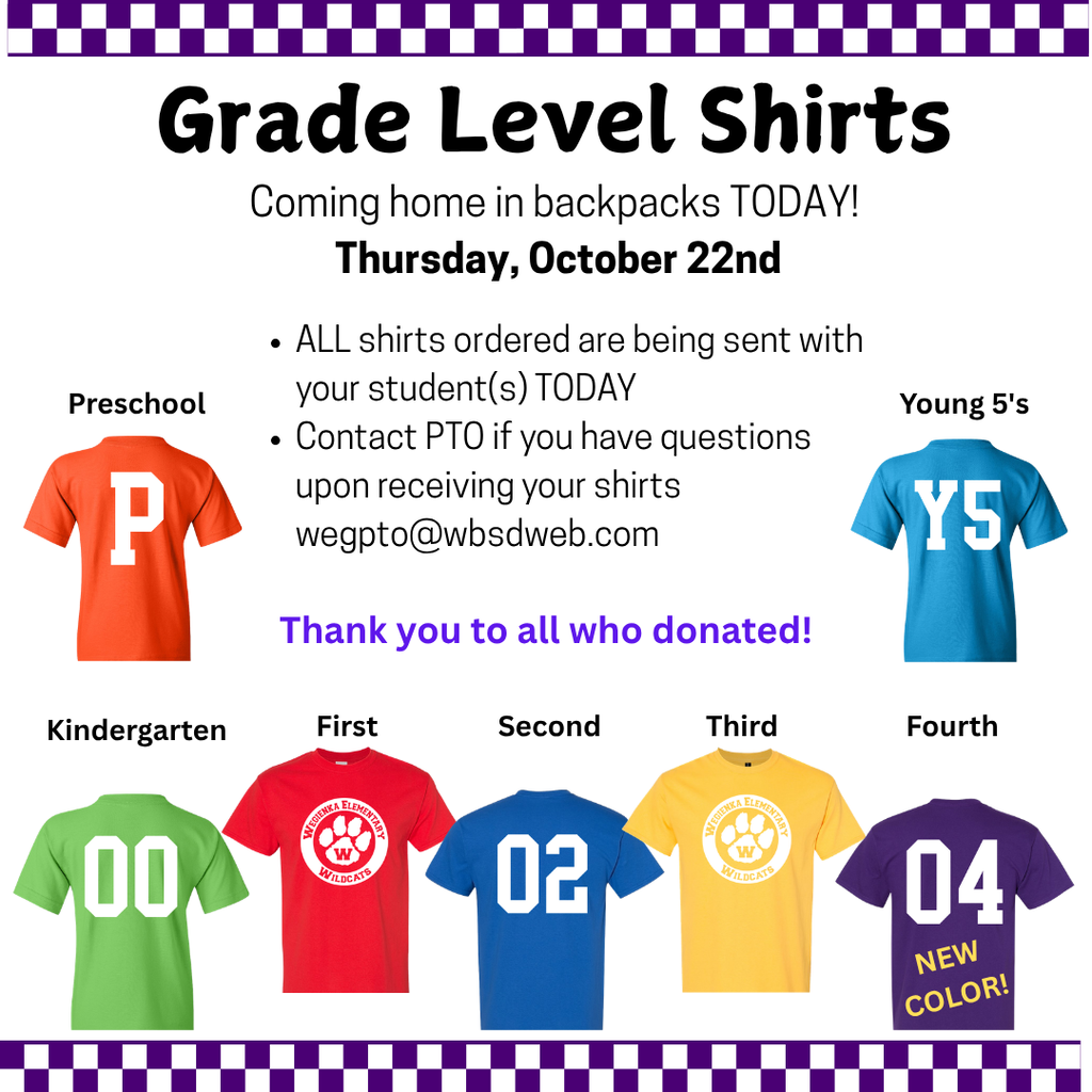 Grade Level Shirts