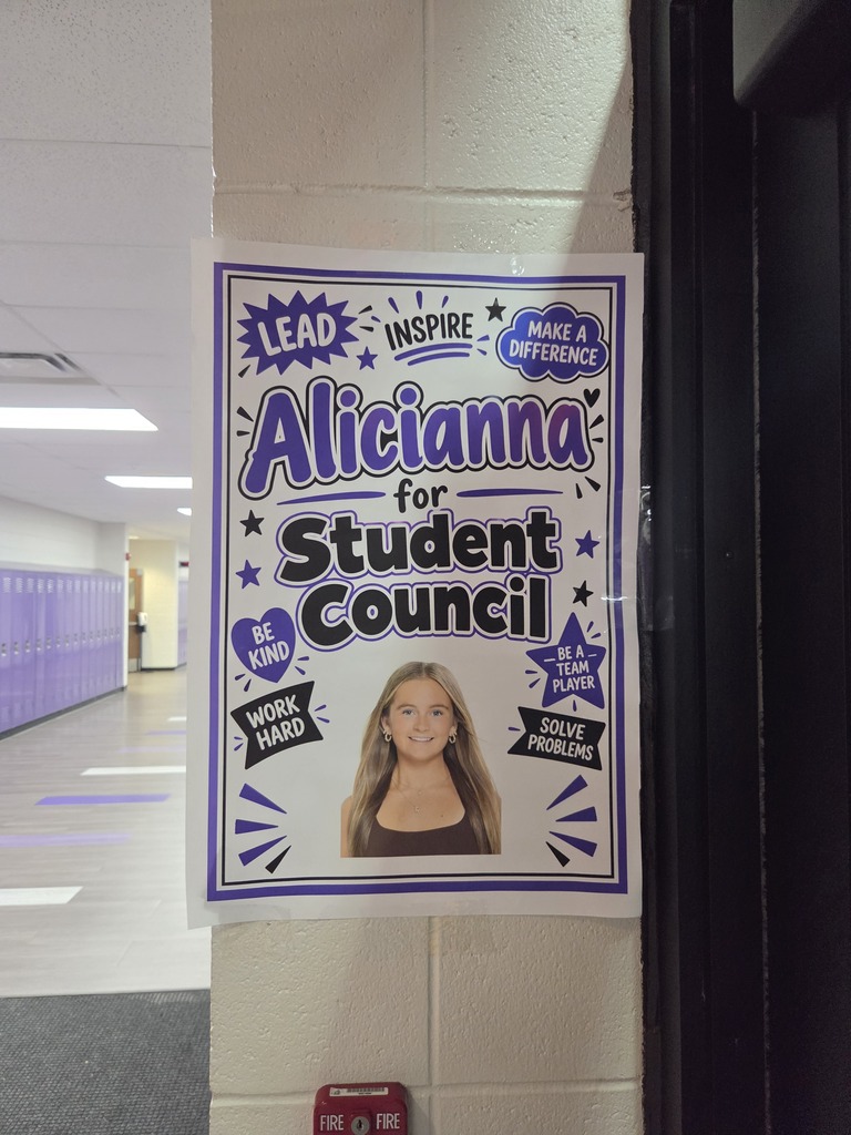 student council posters around BMS