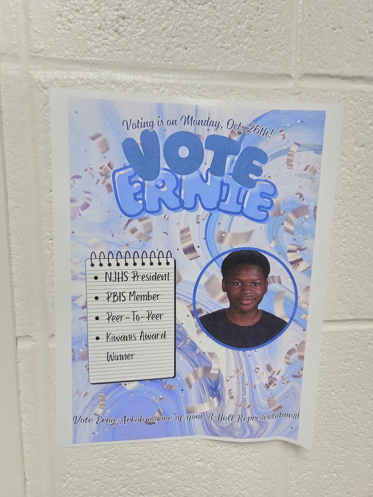student council posters around BMS