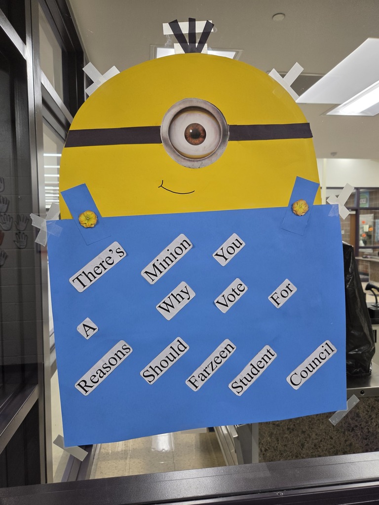 student council posters around BMS