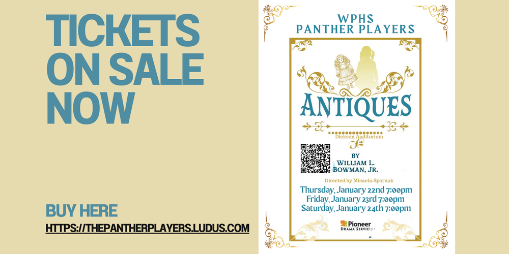 Tickets on sale now for "Antiques" play