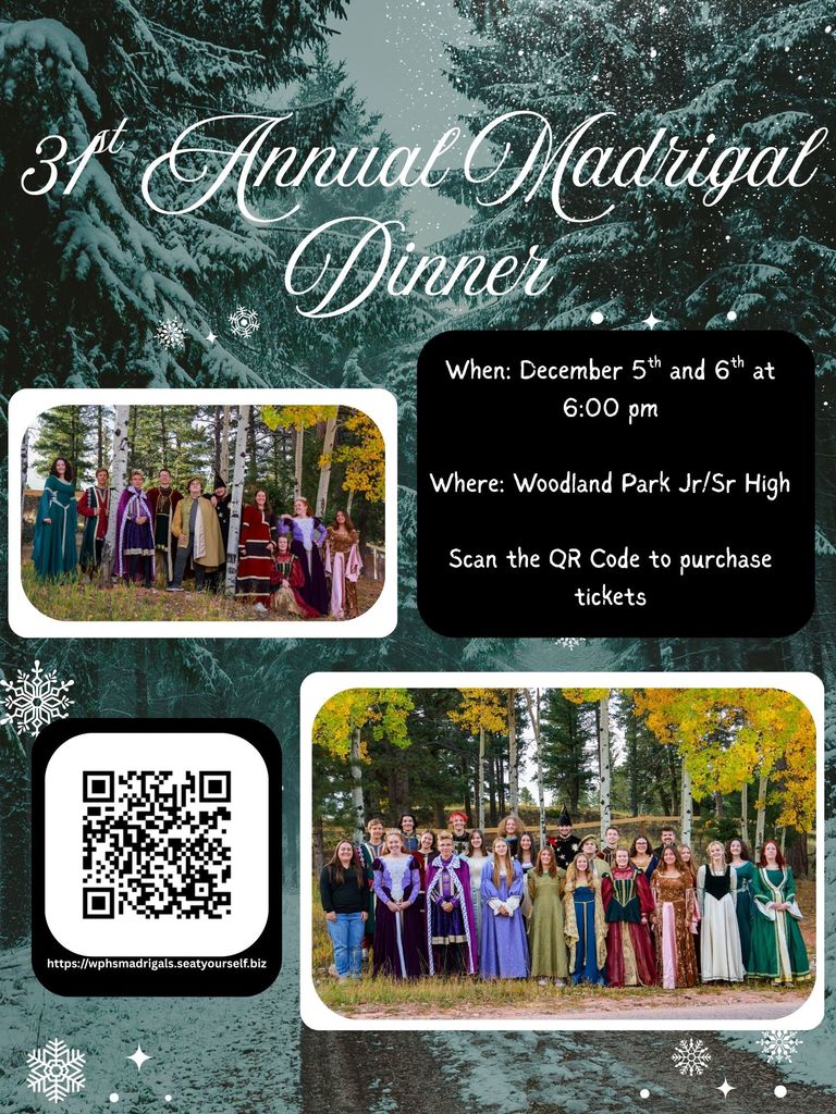 31 st Annual Madrigal Dinner infographic