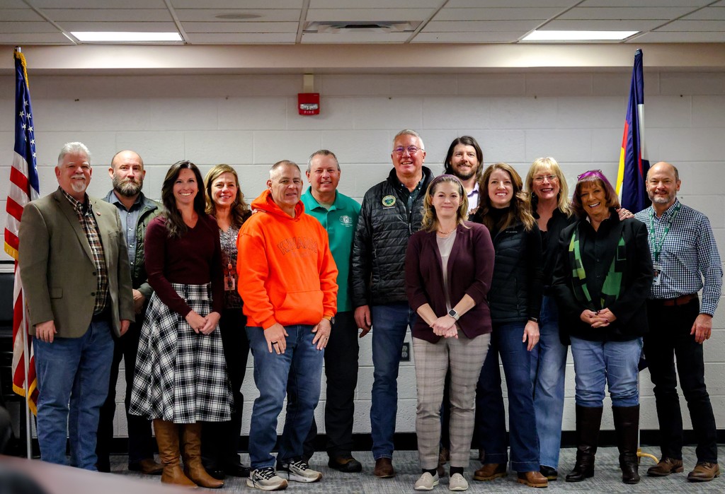 WPSD Leadership and members of the Board of Education standing with Local WP Leaders after a productive and collaborative community connections meeting.
