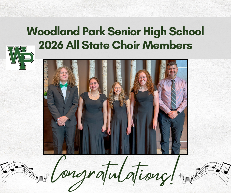 Photo of the Sr High School students attending All State Choir