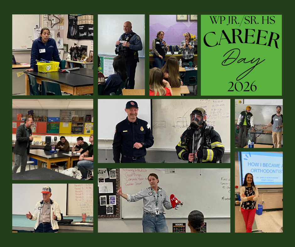 Collage of the speakers who presented for Career Day