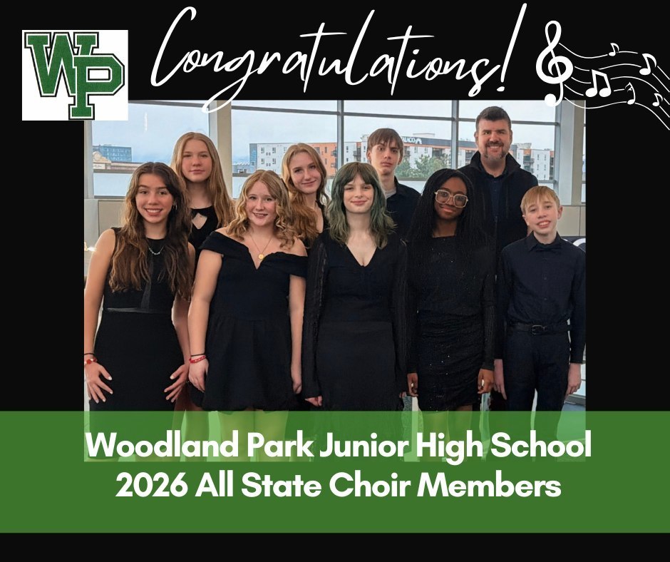 Photo of Jr. High Choir students at All State Choir