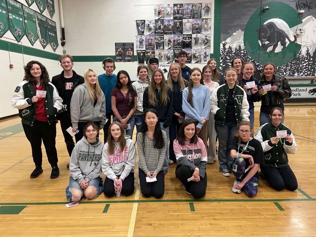 Group of 11th and 12th grade students recognized for their kindness
