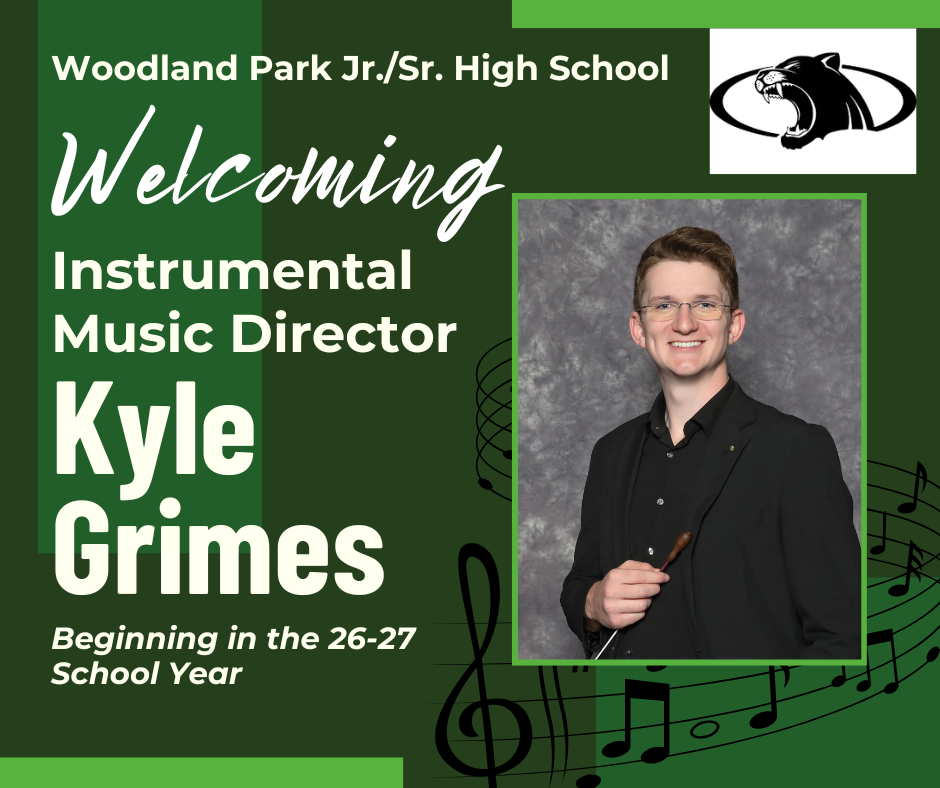 Graphic with Mr. Grime's photo welcoming him for next school year