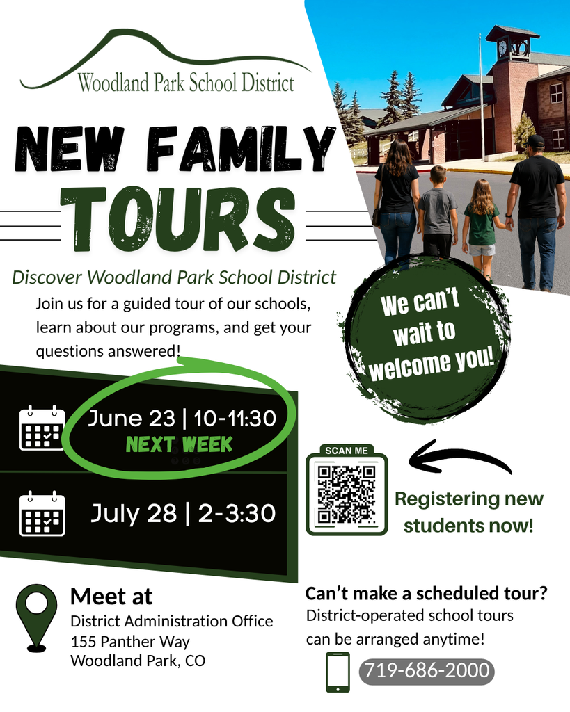New Family tours starting June 23 at 10-11:30 am at 155 Panther Way