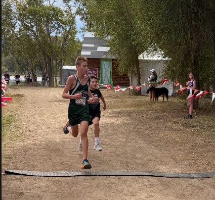 Cross Country runner during race