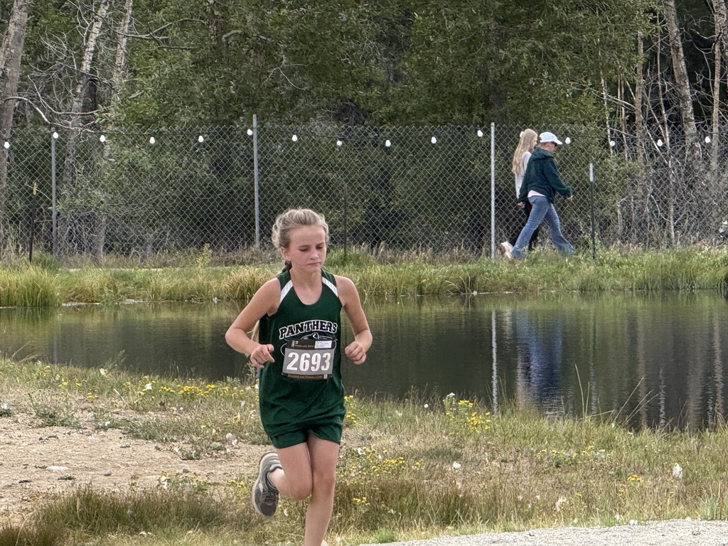 Cross Country runner during race