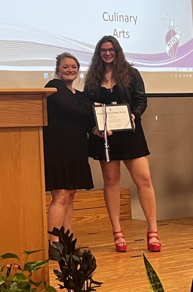 Skyler Hinkle was inducted into the National Technical Honor Society.