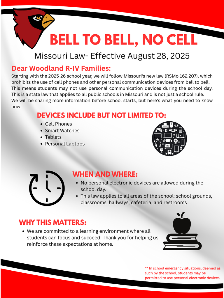 Woodland R-IV - Bell to Bell No Cell