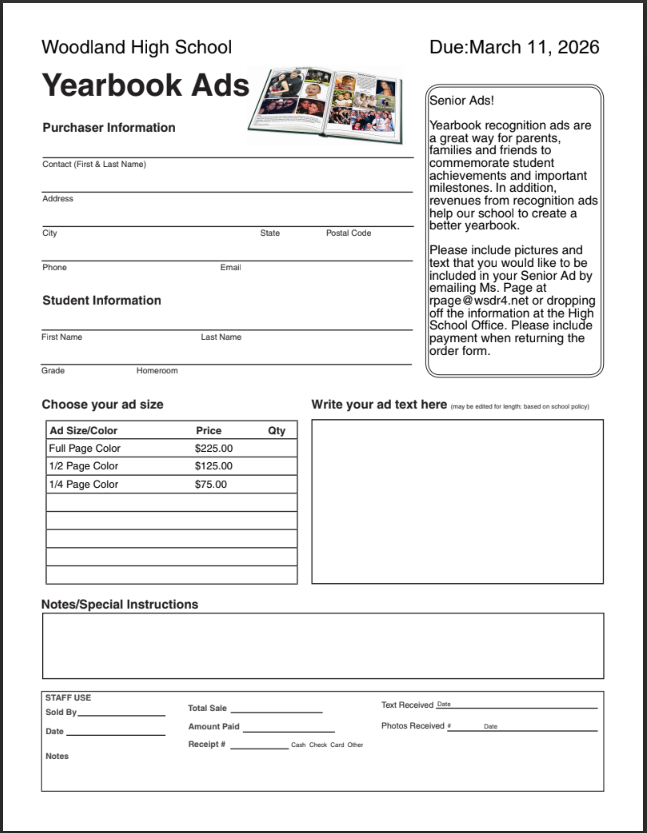 Senior Ad Form