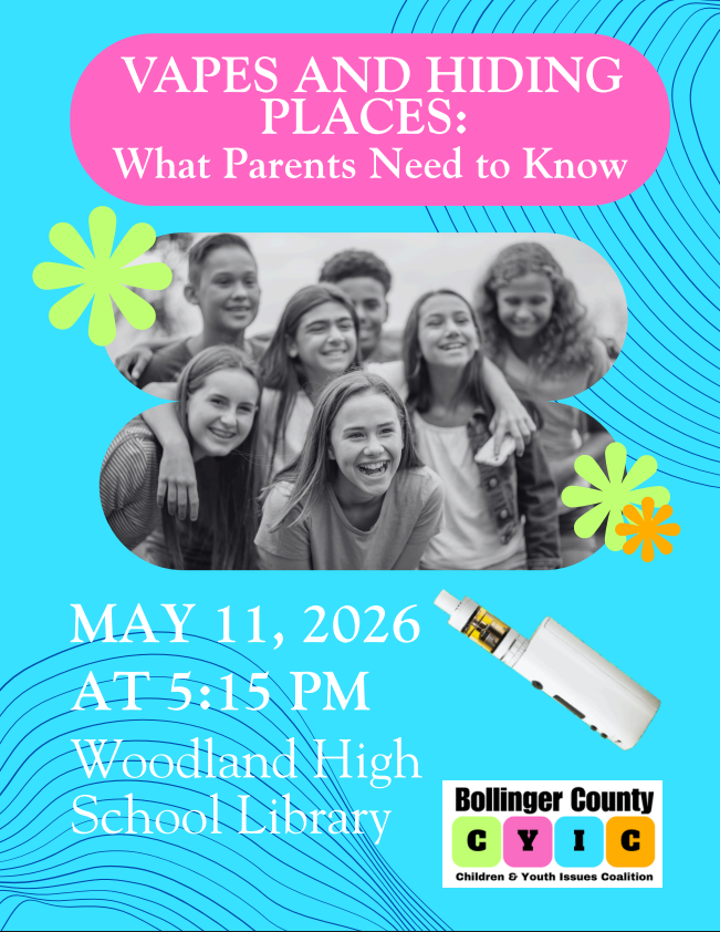 Flyer: Vapes and Hiding Places