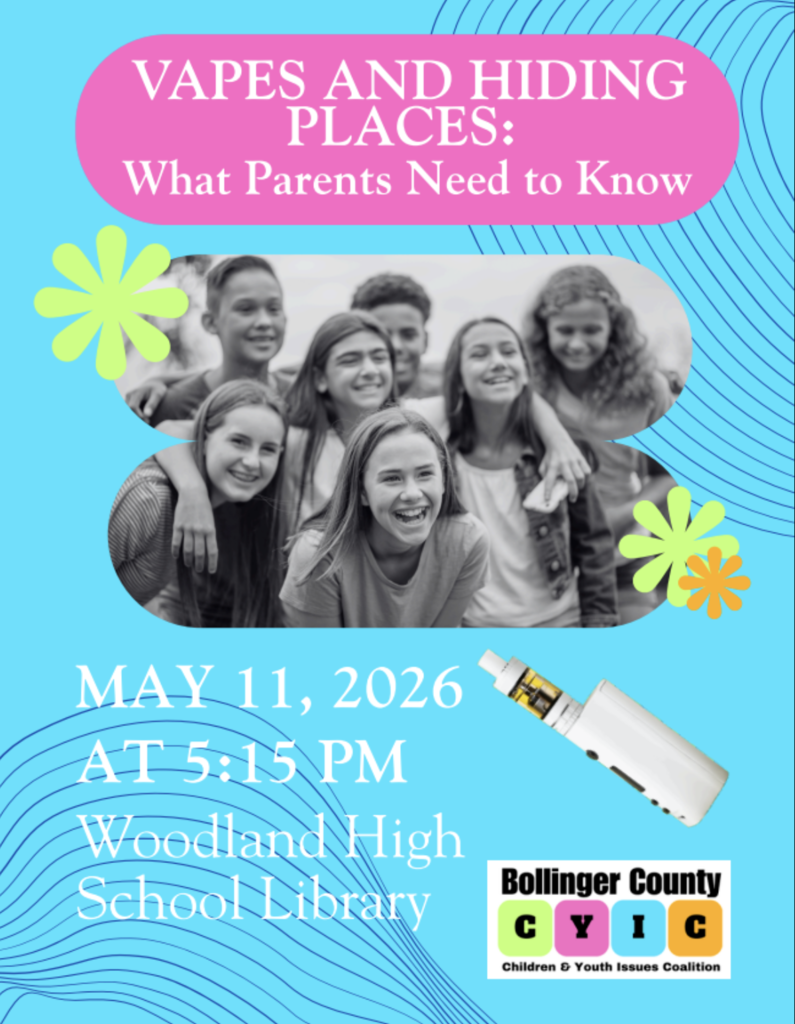 Parent Ed class Vapes and Hiding Places