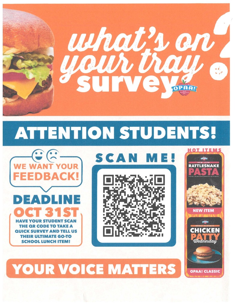 Student survey flyer