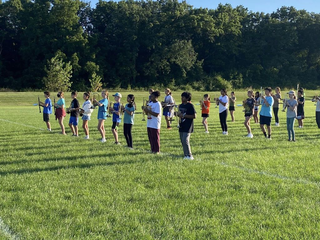 Marching Band Camp, photo taken August 2024