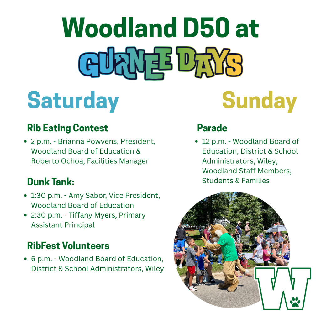 Woodland D50 at Gurnee Days Aug. 9 & 10, 2025
