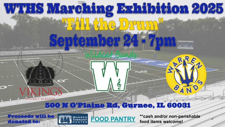 Fill the Drum Marching Band Exhibition Sept. 24, 2025 at 7 p.m.