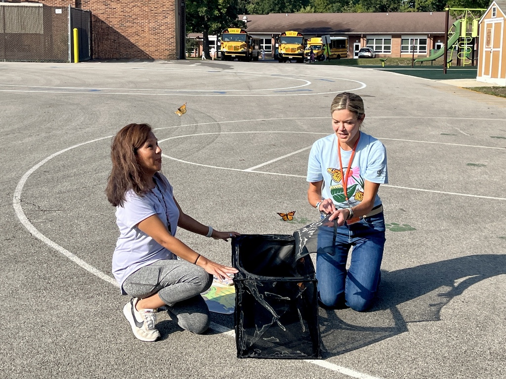 Monarch Butterflies Released at Woodland Primary, Sept. 2025