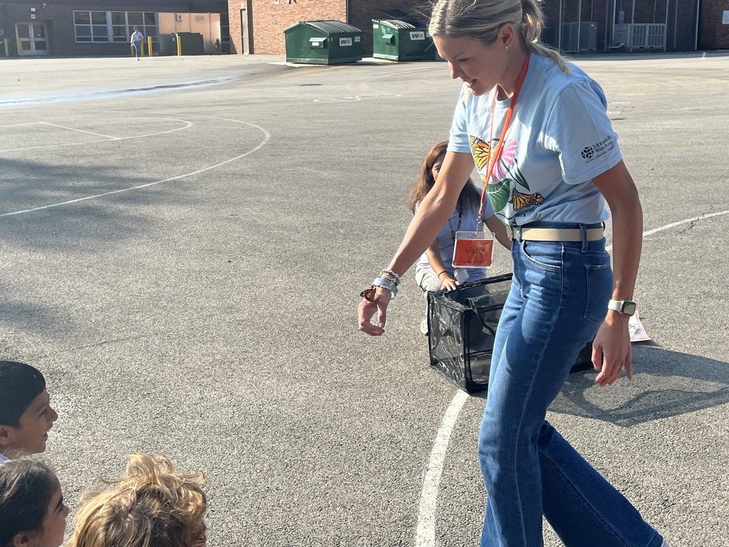 Monarch Butterflies Released at Woodland Primary, Sept. 2025