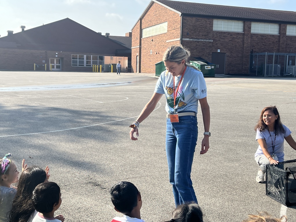 Monarch Butterflies Released at Woodland Primary, Sept. 2025