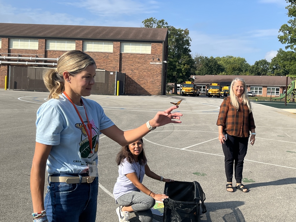 Monarch Butterflies Released at Woodland Primary, Sept. 2025