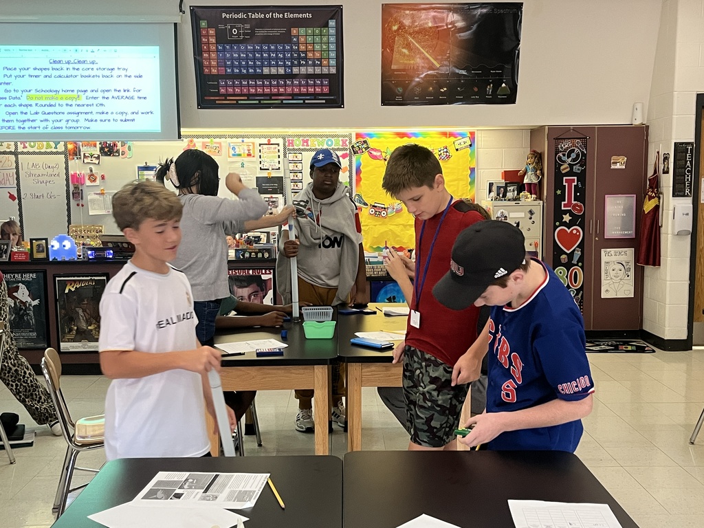 Science Lab in Ms. Rice's Class at Woodland Middle School Sept. 2025