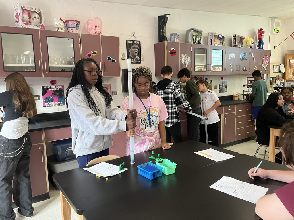 Science Lab in Ms. Rice's Class at Woodland Middle School Sept. 2025